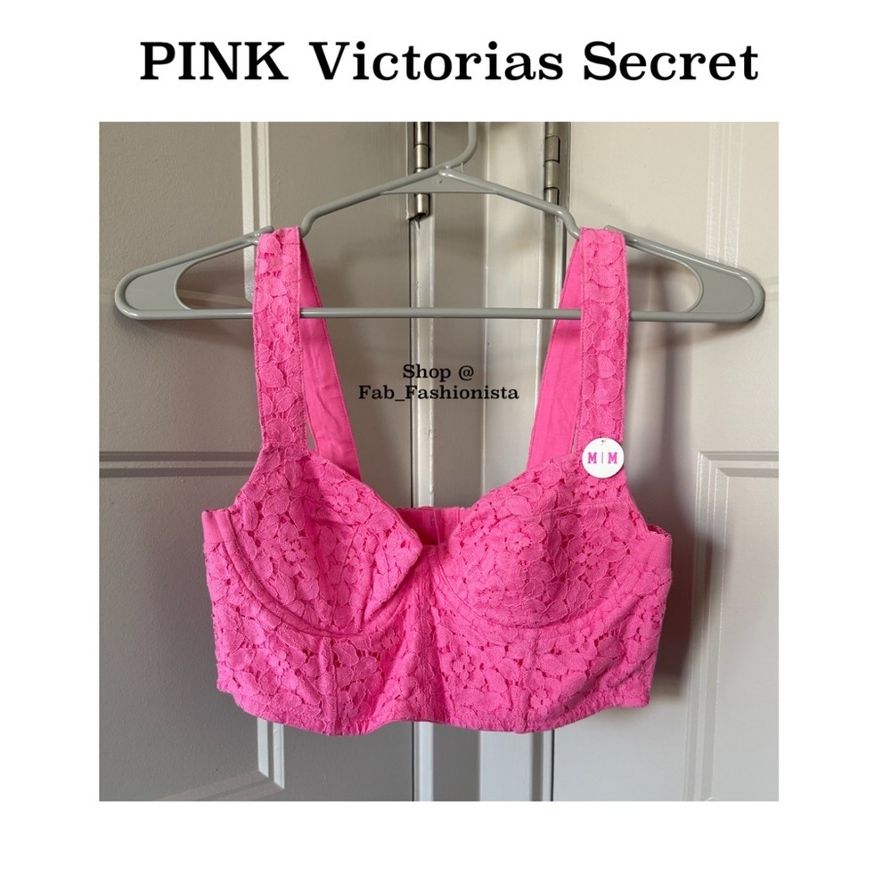 Victoria's Secret Lace Bustier Crop Top